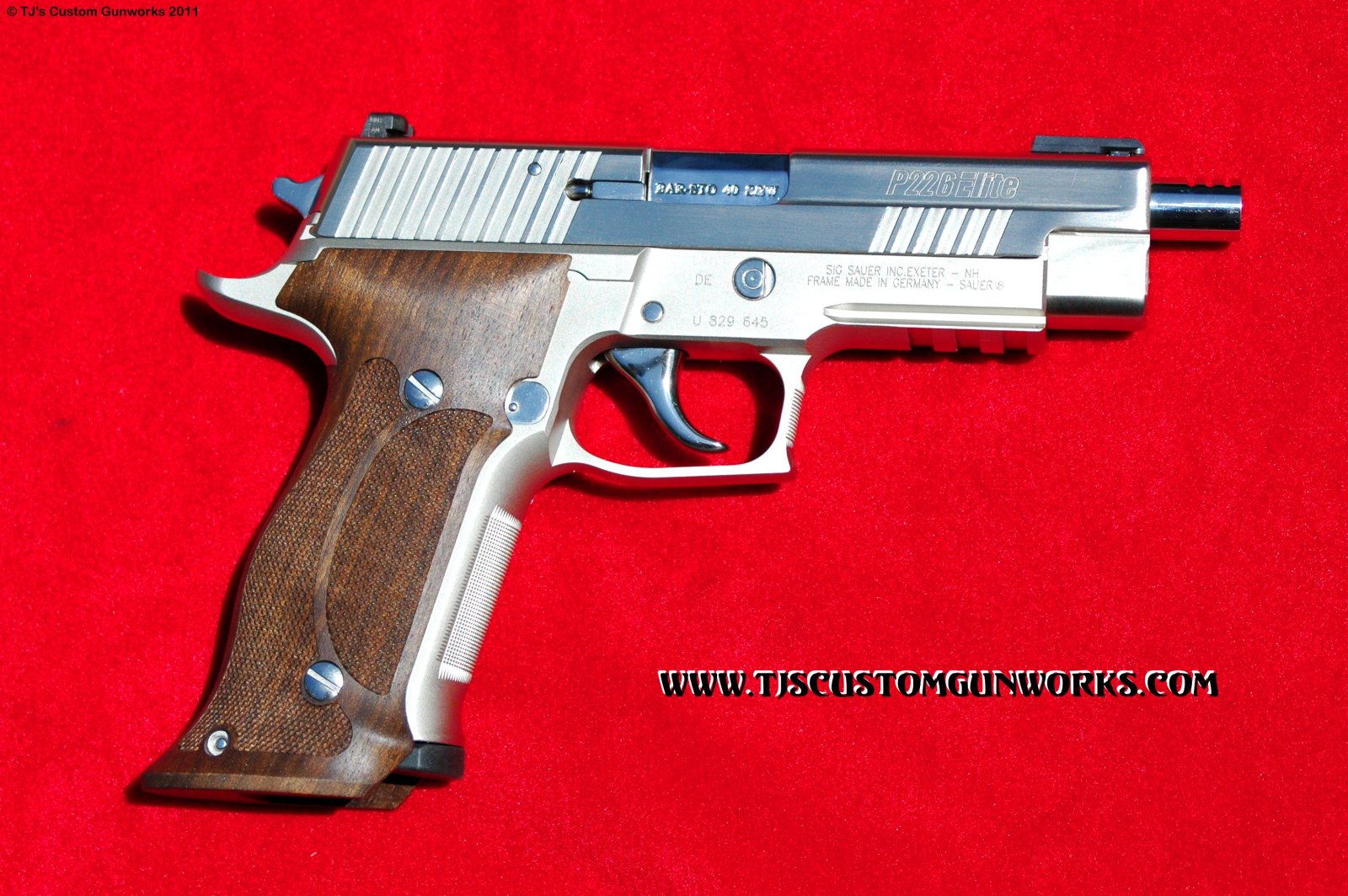 Sig Sauer P226 Elite w/Custom Nickel Plating 1