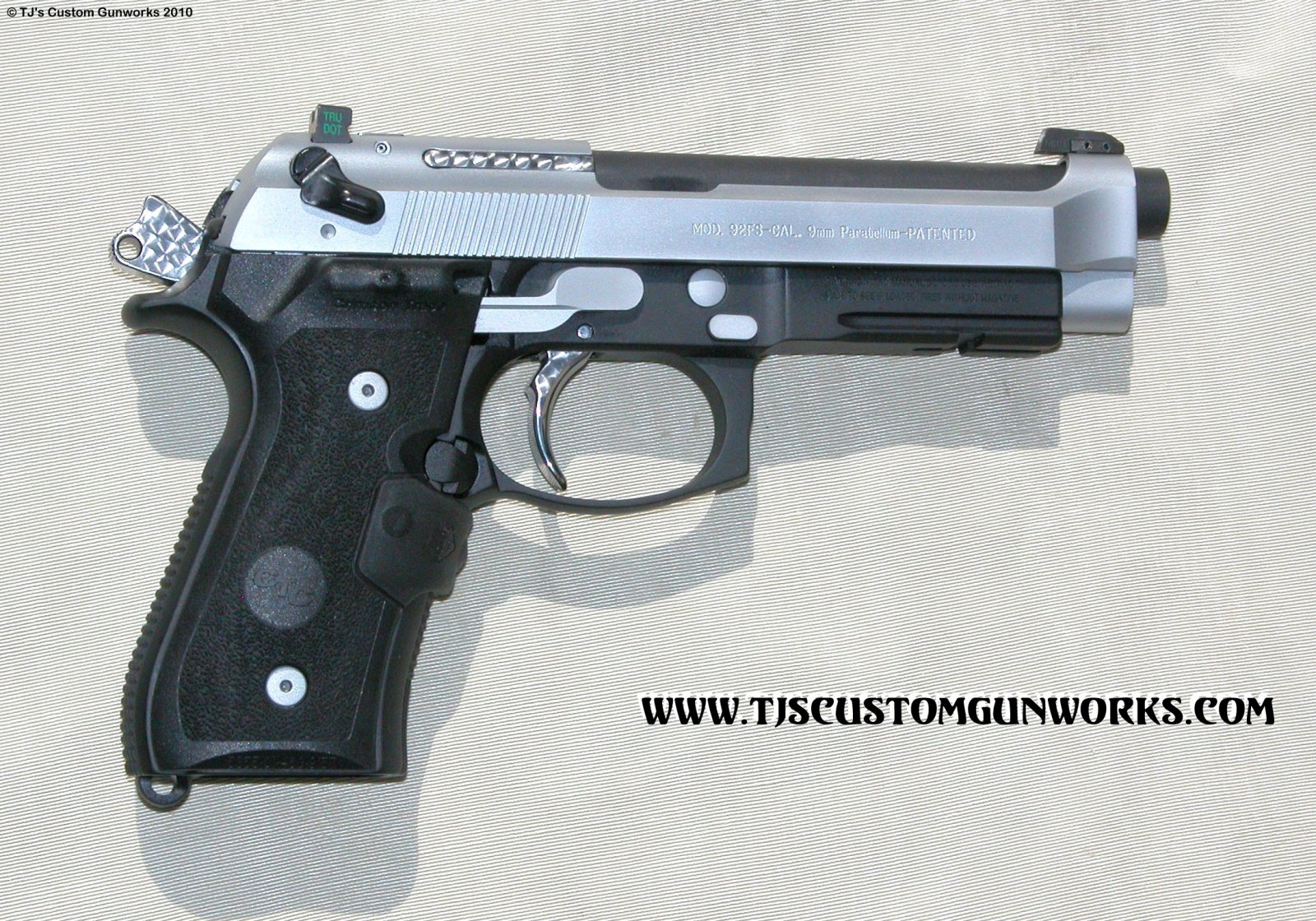 2-Tone Hard Chrome Beretta M9-92 FULL Custom 1