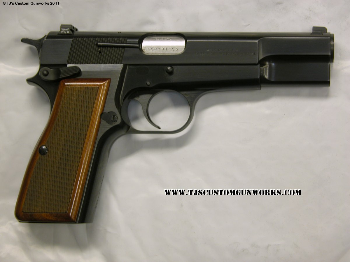 Browning High Power Custom Milled Trijicon Tritium Night Sights 1