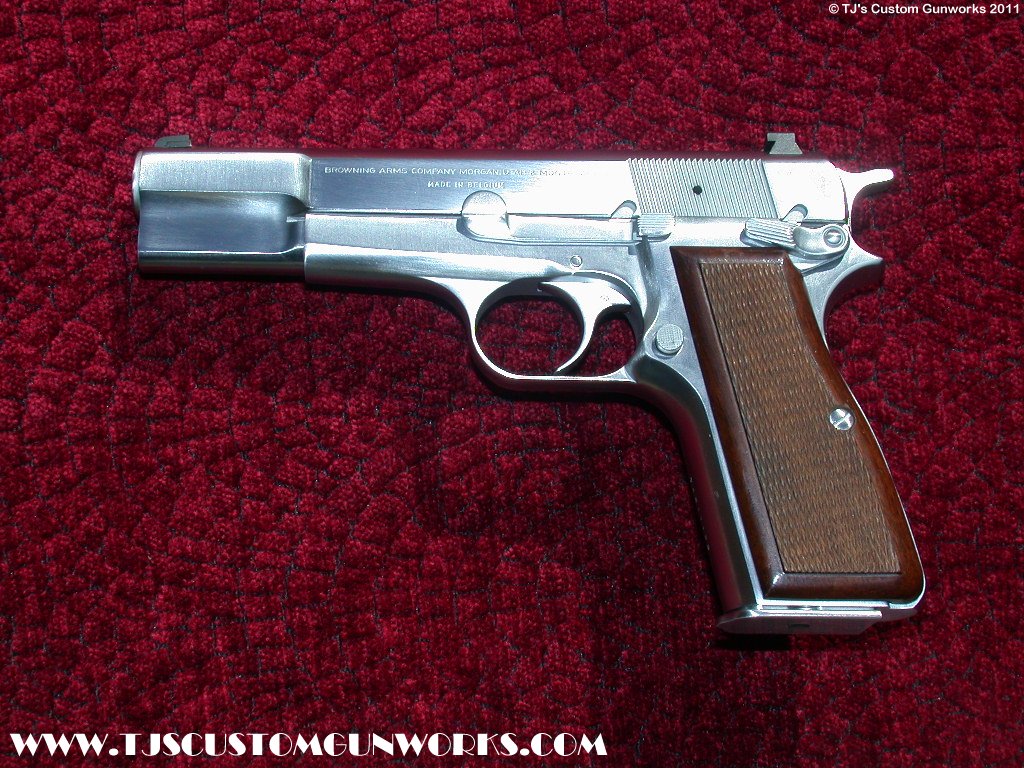 Hard Chromed Custom Browning High Power 9mm 1