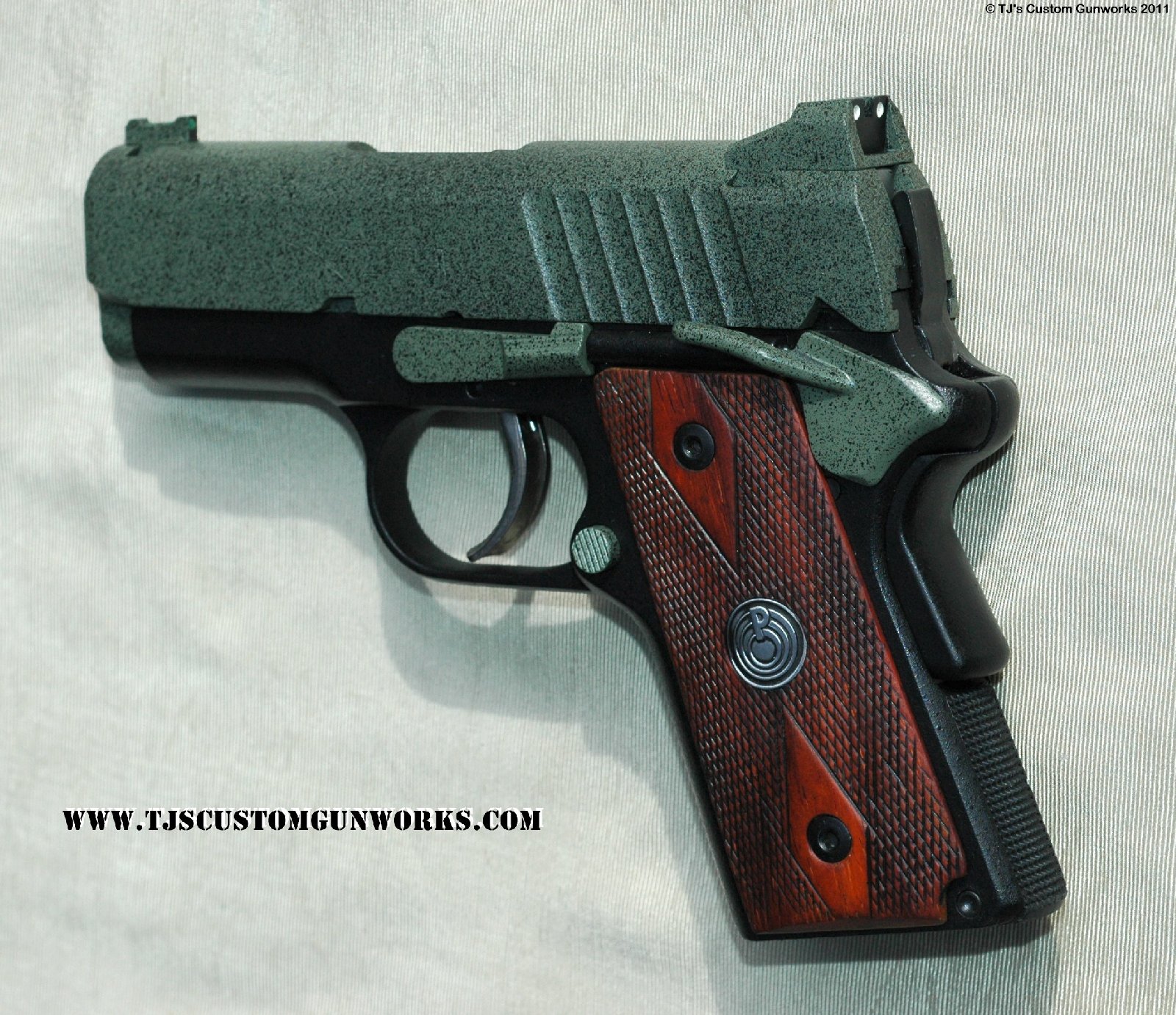 TJ Custom Green/Black Speckled Duracoat ParaOrd LDA 1