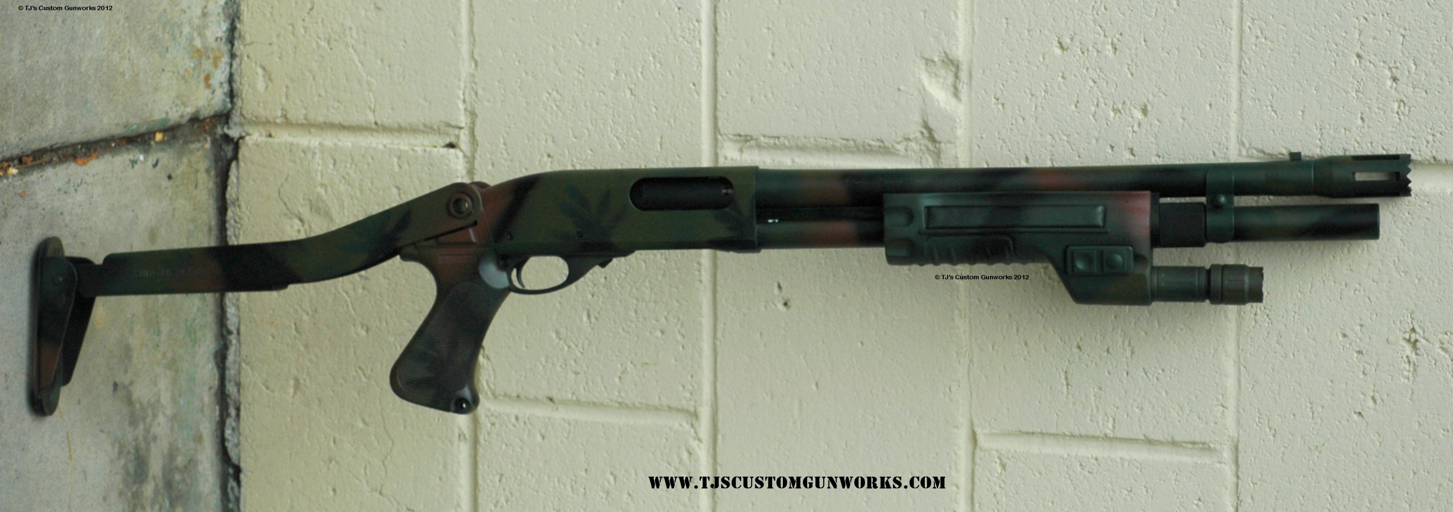 Exotic Custom Camo Remington 870 Shotgun 1