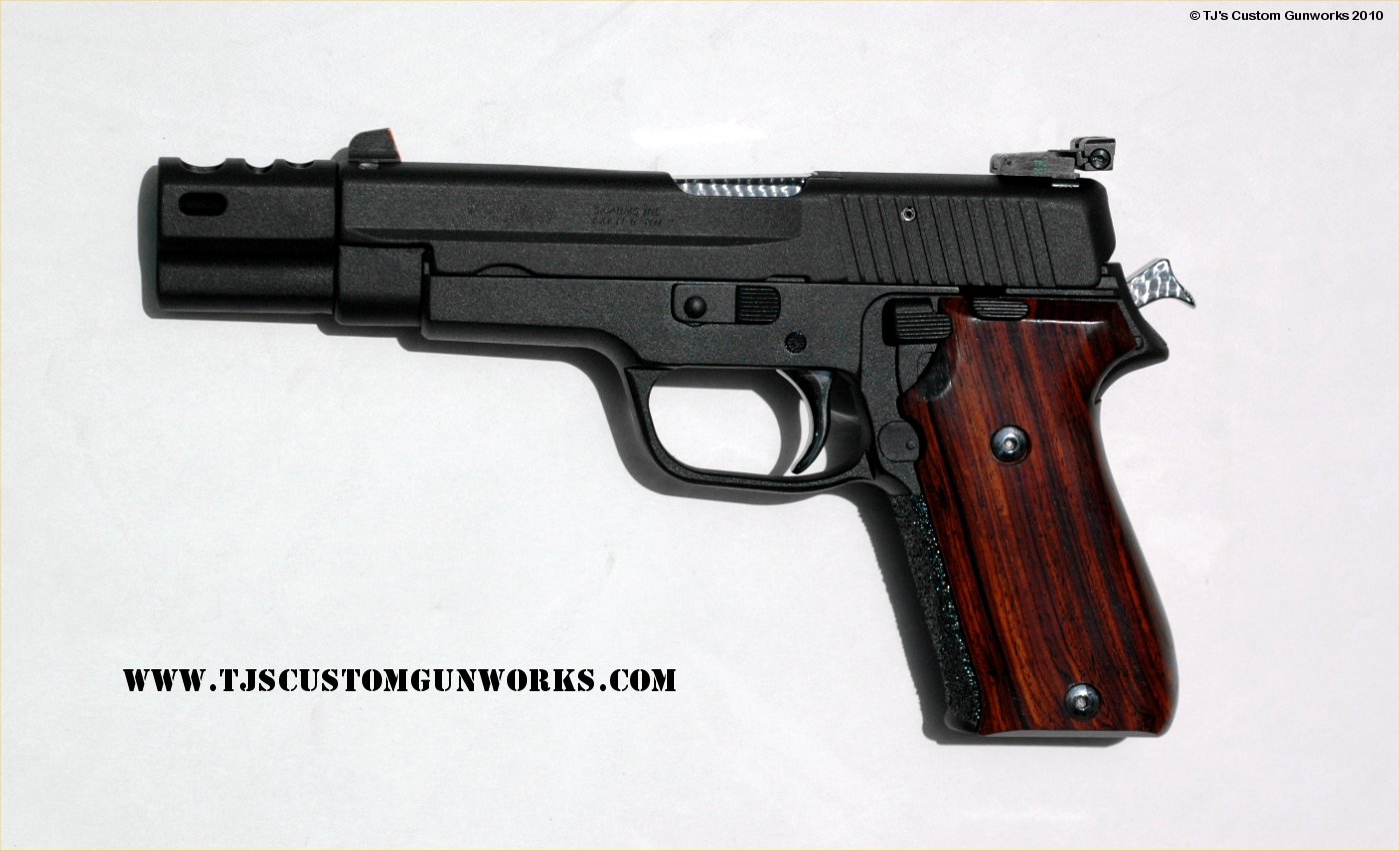Custom Black Teflon Sig Sauer P220 With TRI-MAG Compensator 1