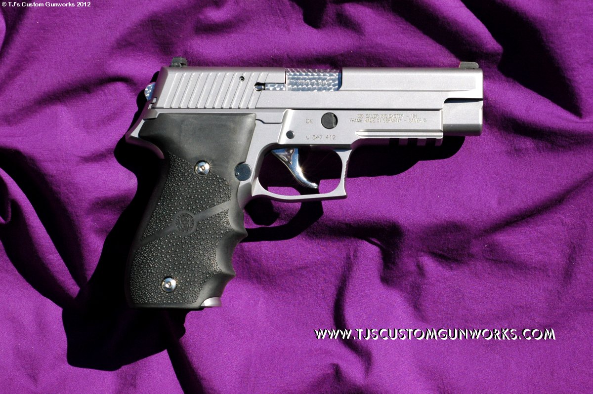 Custom Stainless Sig Sauer P226ST DAO Jewelled 1