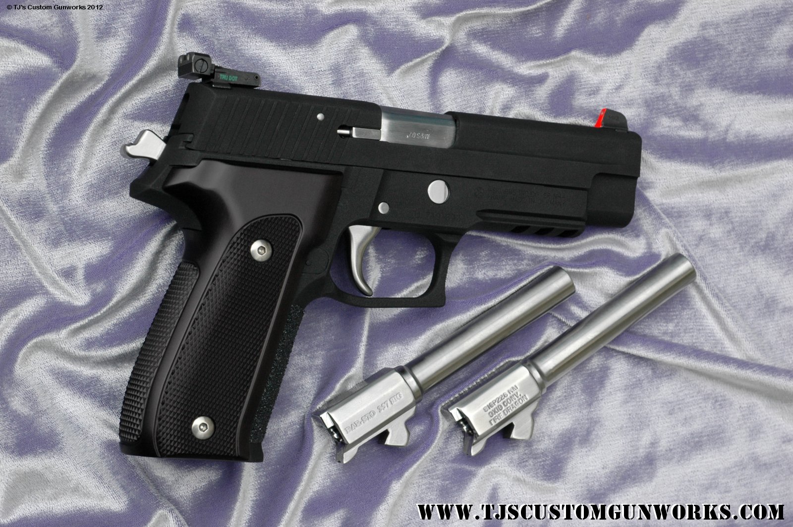 Custom Black Teflon Sig Sauer P226R Tri-Barrel & Caliber 1