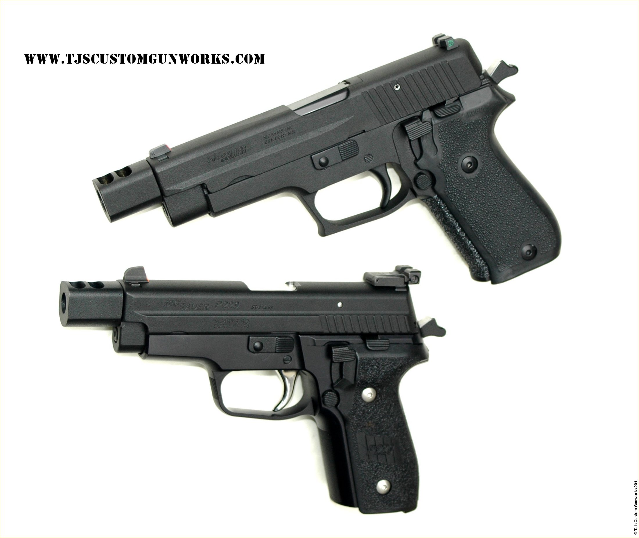 Custom Comped Black Teflon Sig Sauer P220 & P229 1