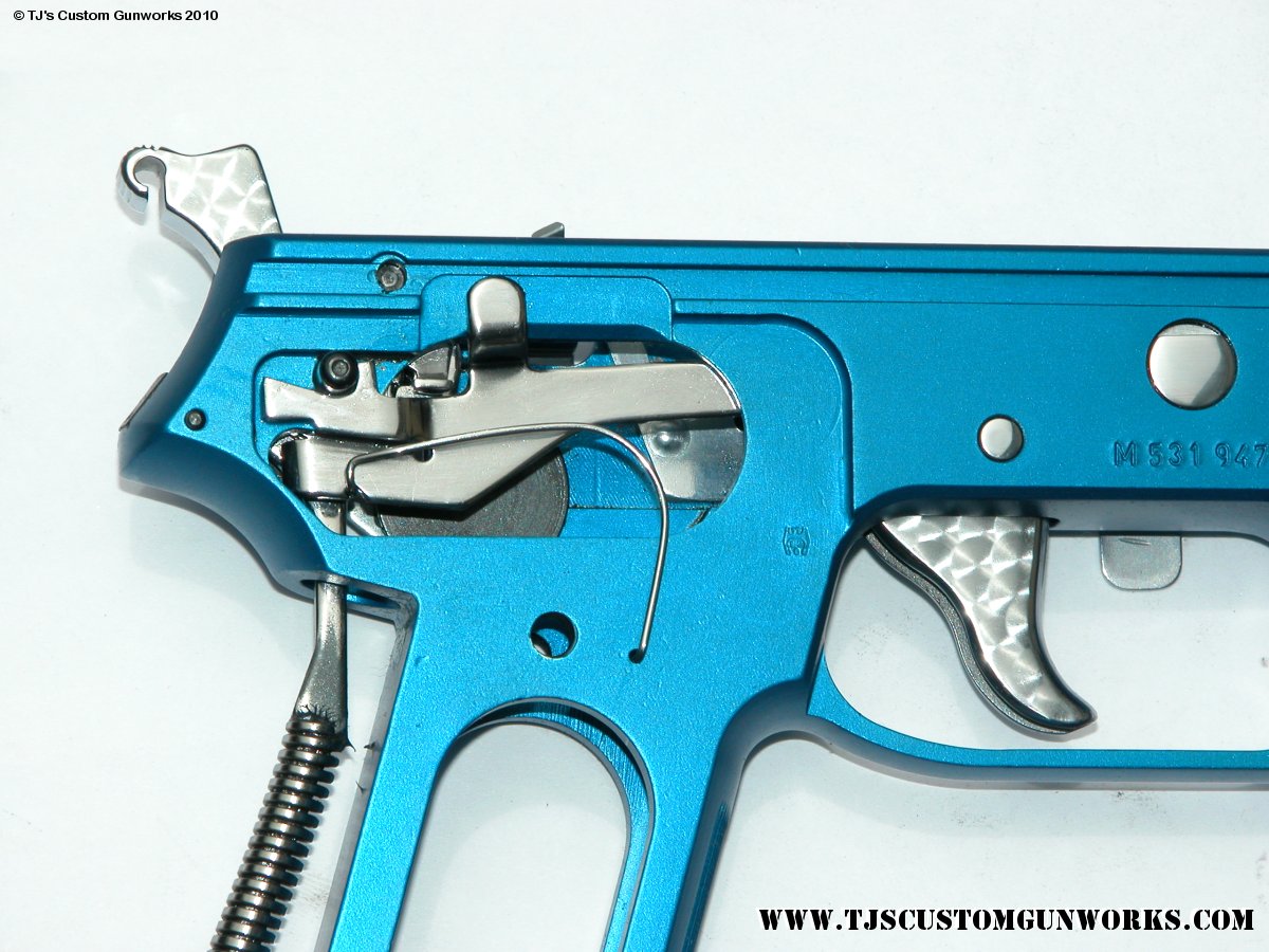 Two Full Custom Sig Sauer P6 / P225 With Blue Frames 3