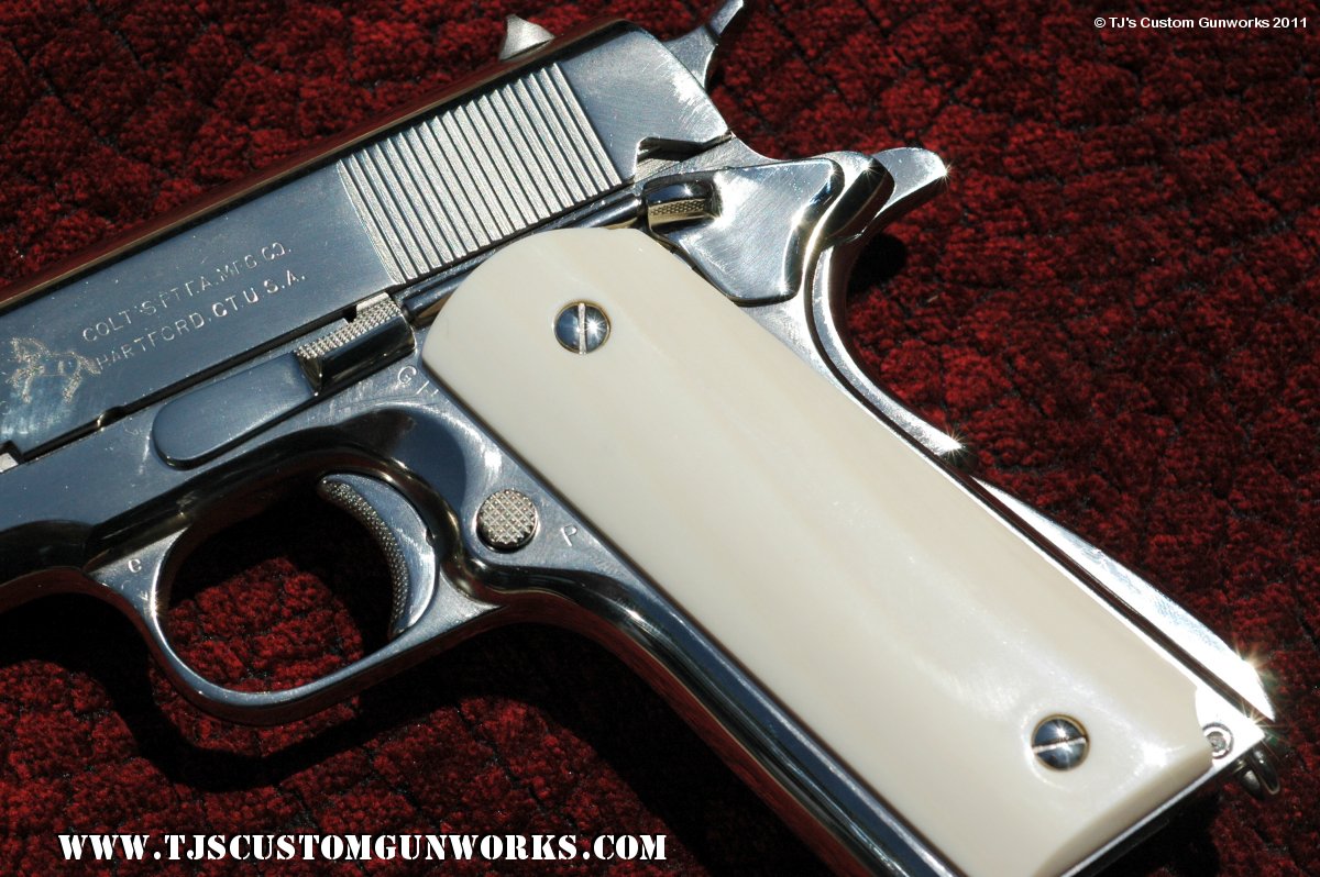 High Polished Nickel Colt 1911A1 US ARMY 4