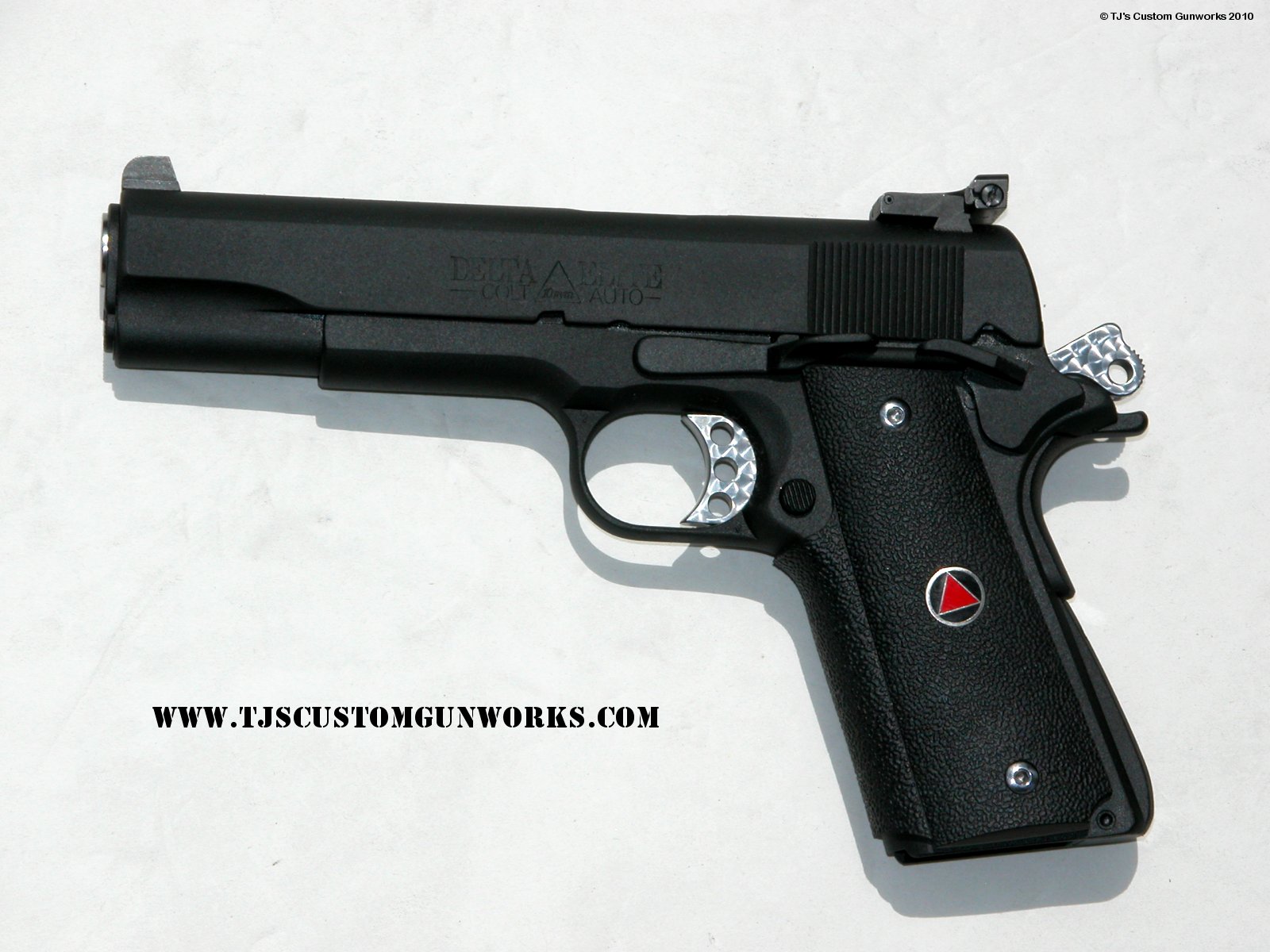 Custom Black Teflon Colt Delta Elite 10mm Ambidextrous 2