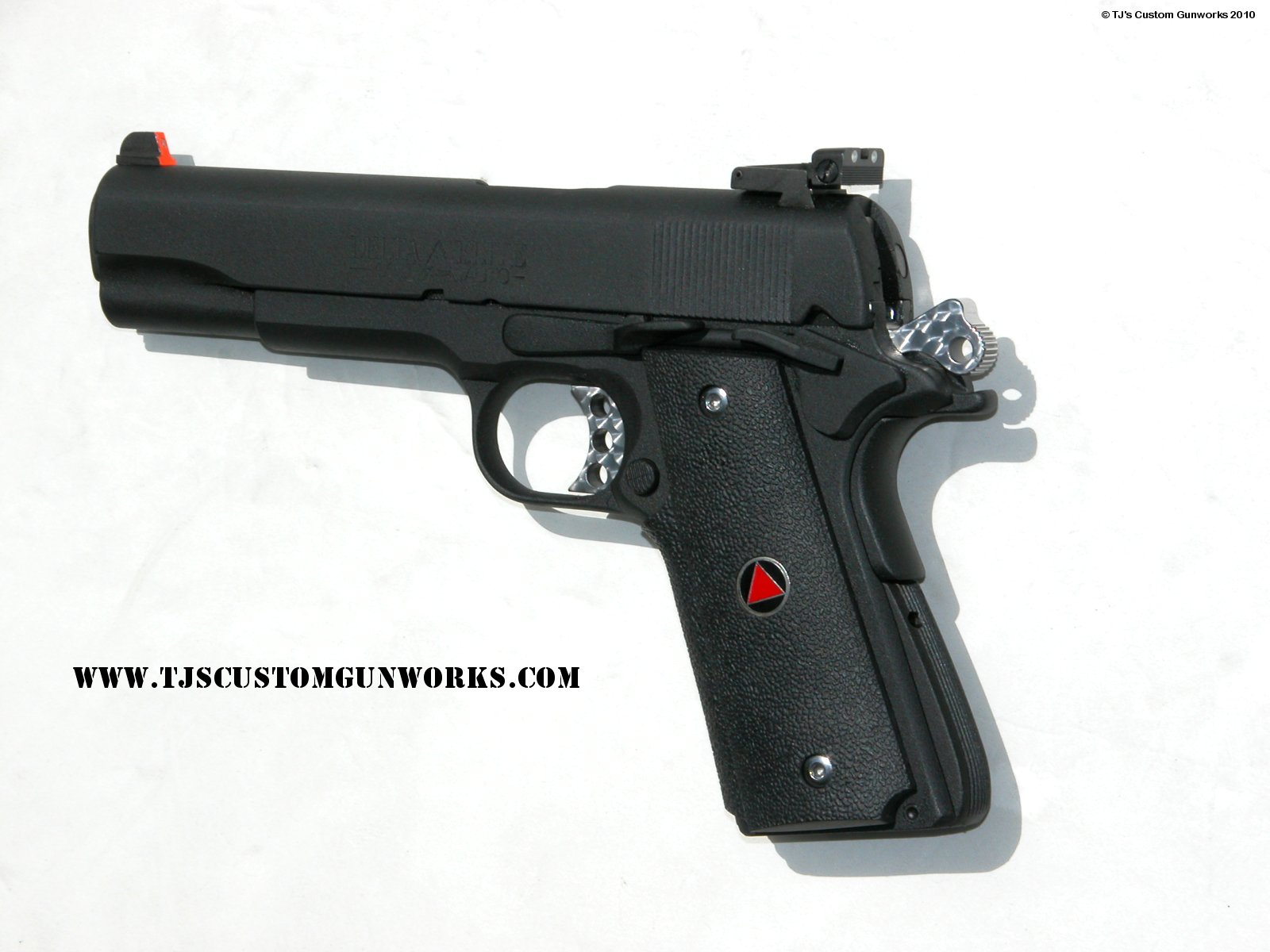 Custom Black Teflon Colt Delta Elite 10mm Ambidextrous 3