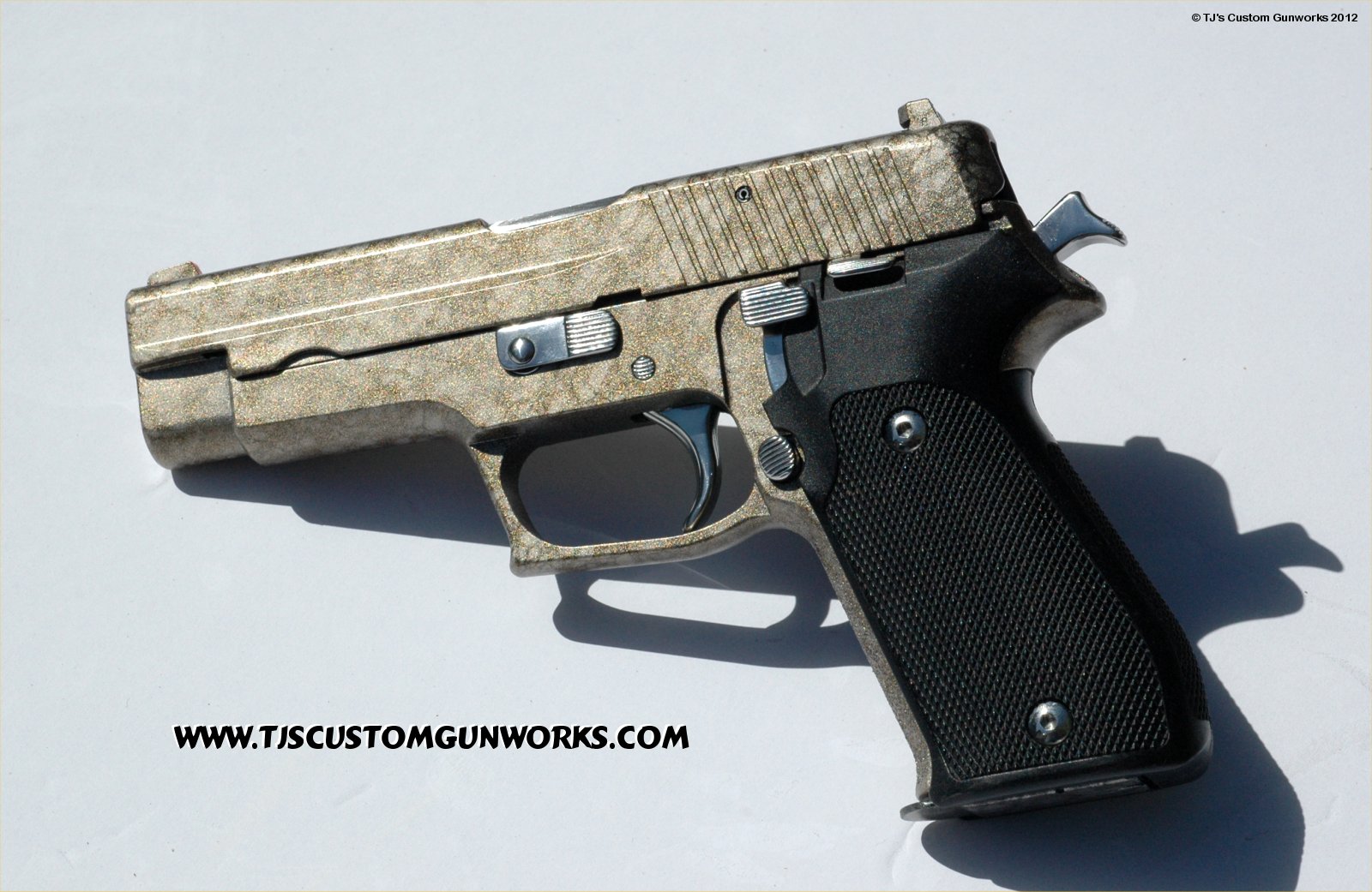 Exotic Custom Gold Marbled Sig Sauer P220 Duracoat! 2
