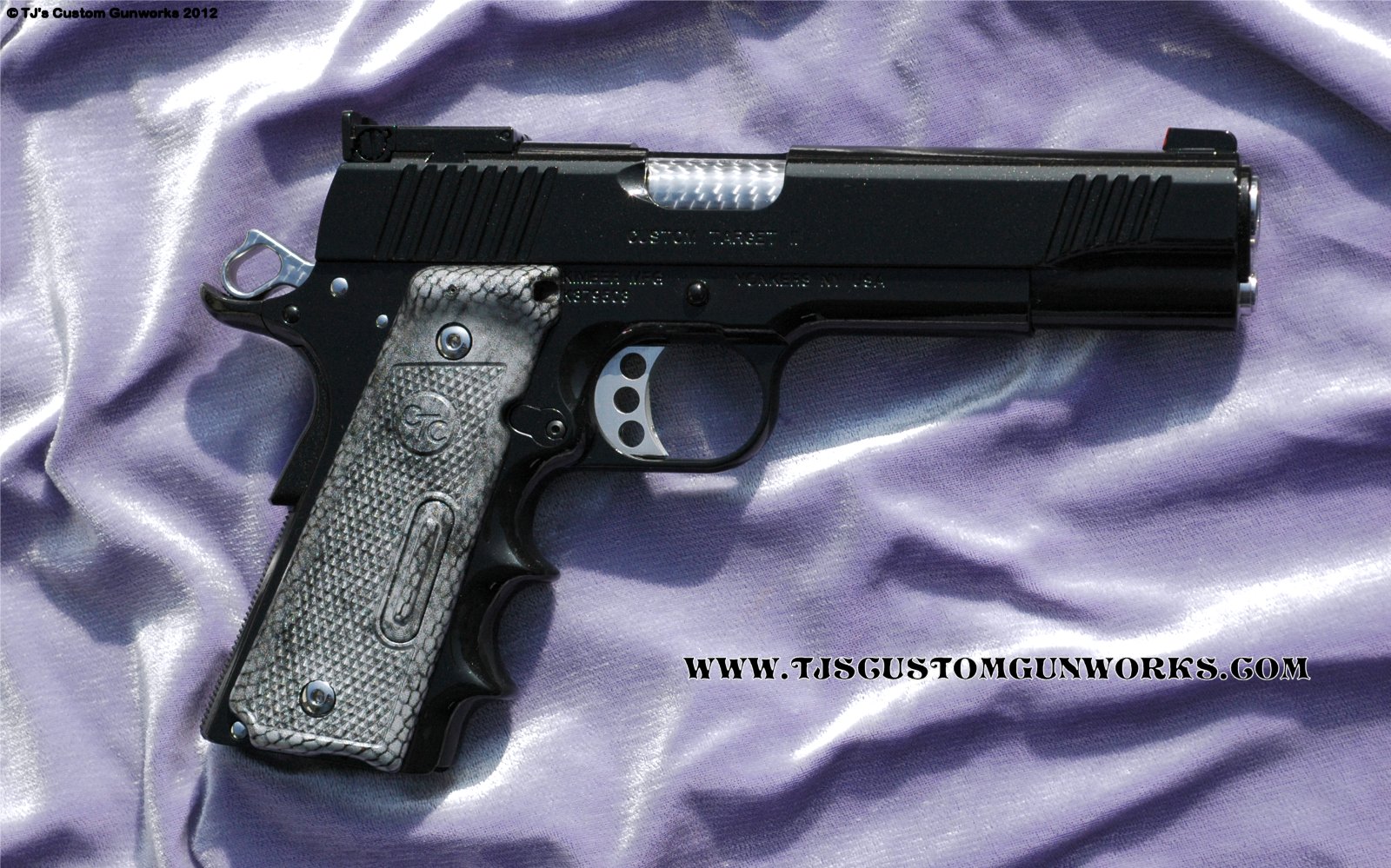 Full Custom Kimber With Metallic Black Duracoat & Welded Finger Grooves! 2