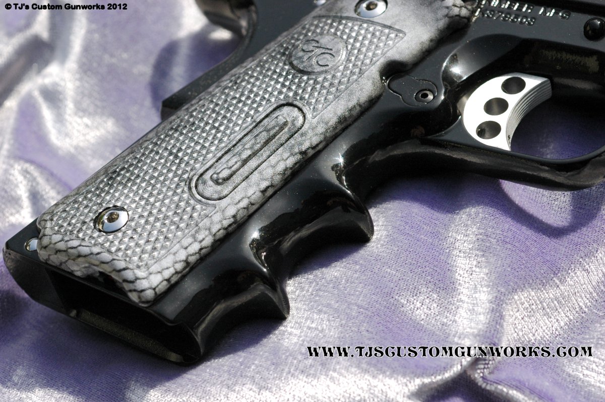 Full Custom Kimber With Metallic Black Duracoat & Welded Finger Grooves! 3