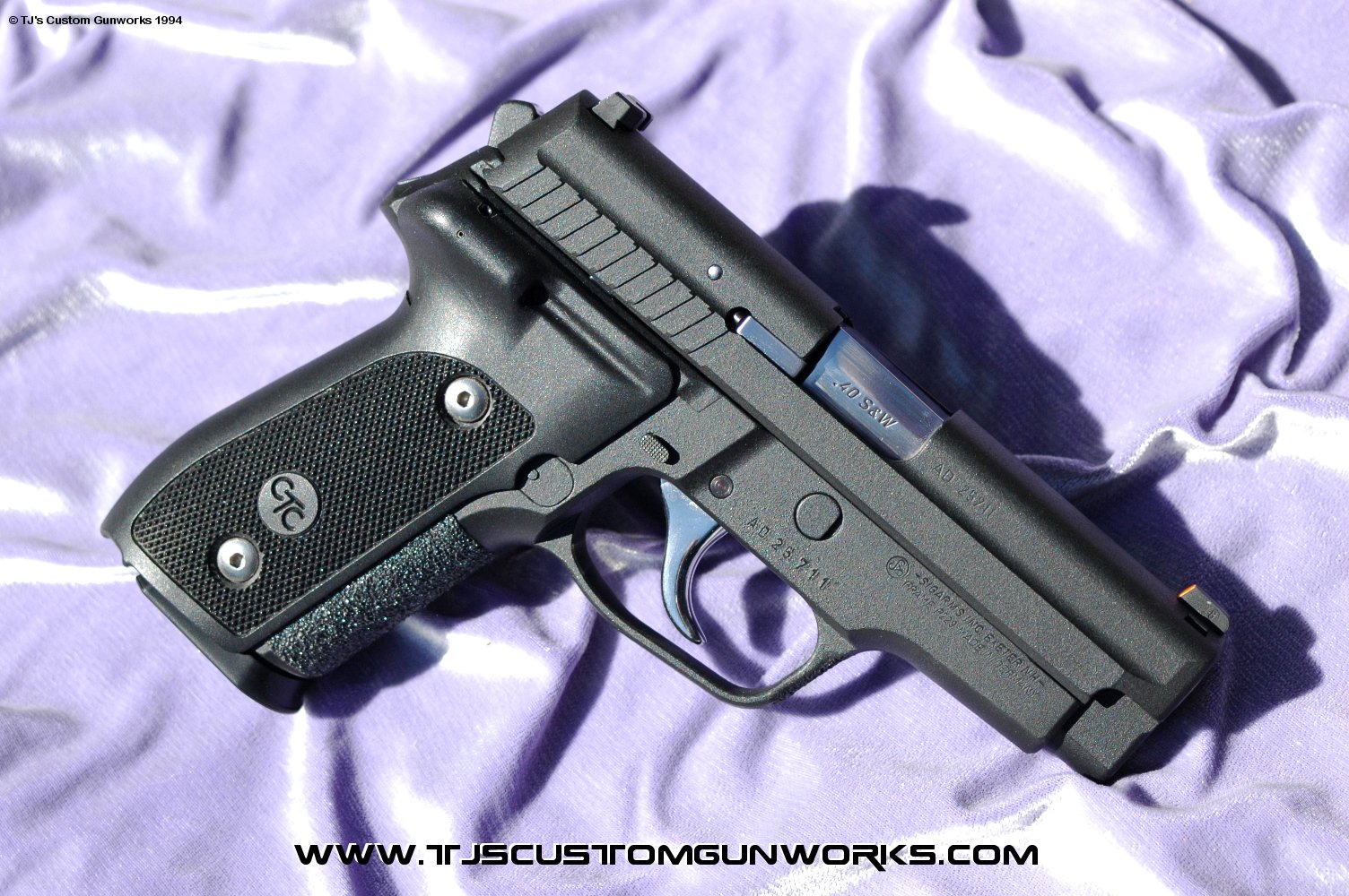 FULL CUSTOM Black Teflon Left Hander Sig Sauer P229 1