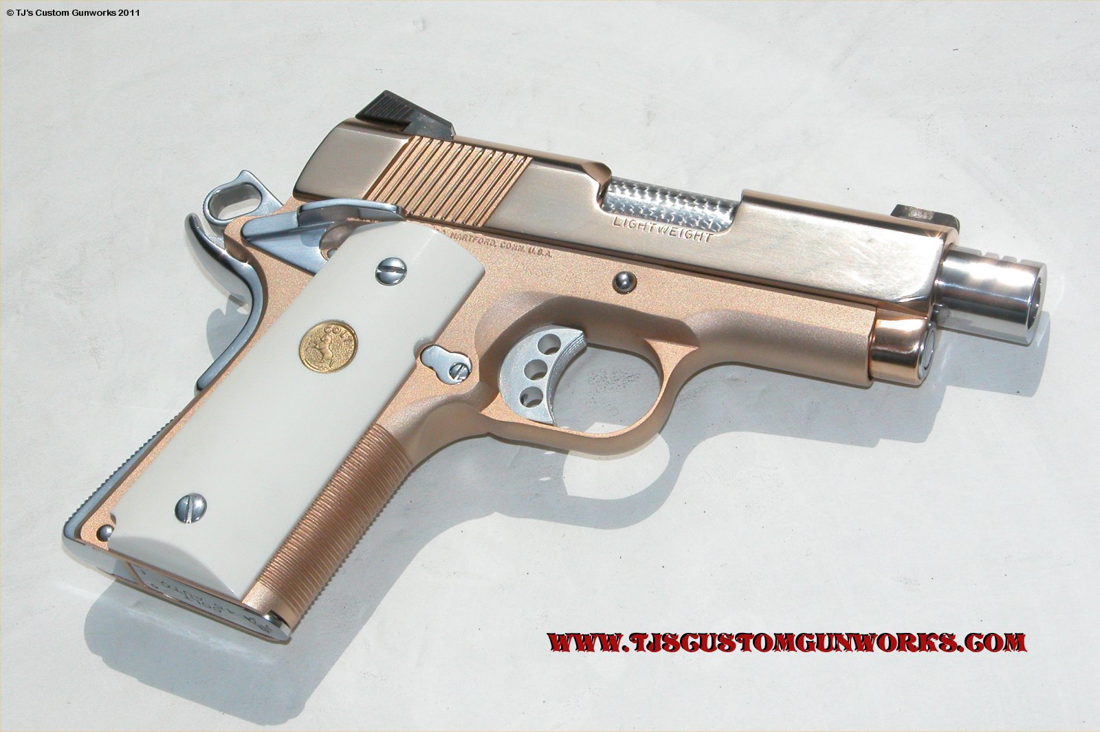 Full Rose Gold Custom Match Colt Defender Series 90  3