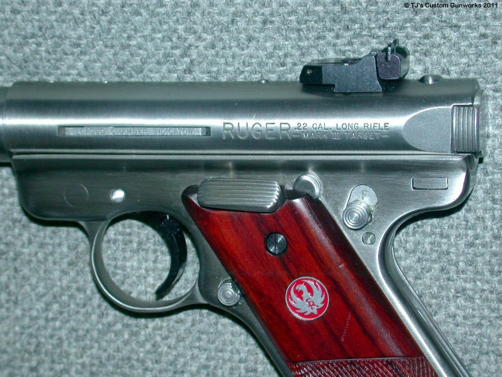 Custom Ruger 22 With Super Extended Slide Catch 2