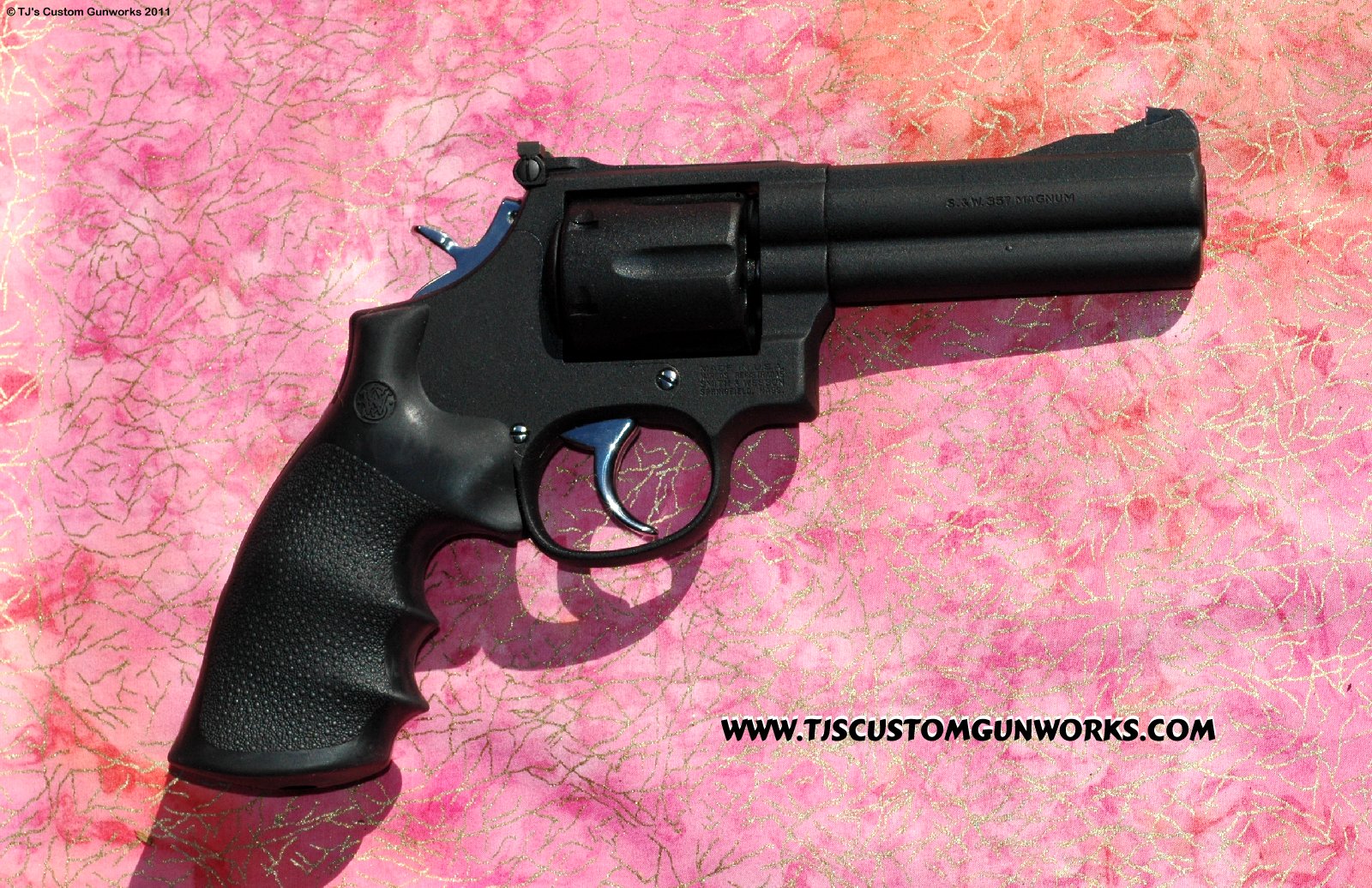 Custom Black Teflon Smith & Wesson 586 1