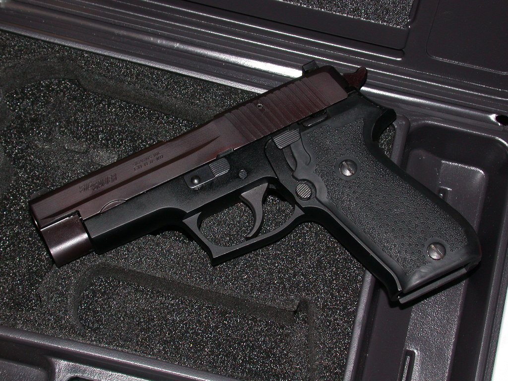 Custom Comped Black Teflon Sig Sauer P220 BEFORE 1