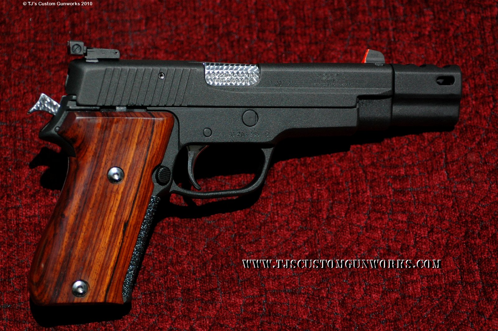 Custom Black Teflon Sig Sauer P220 With TRI-MAG Compensator 5
