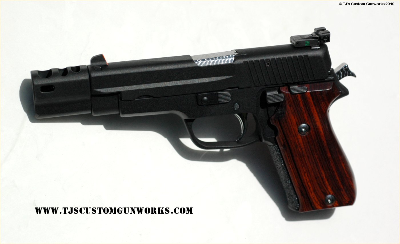 Custom Black Teflon Sig Sauer P220 With TRI-MAG Compensator 2
