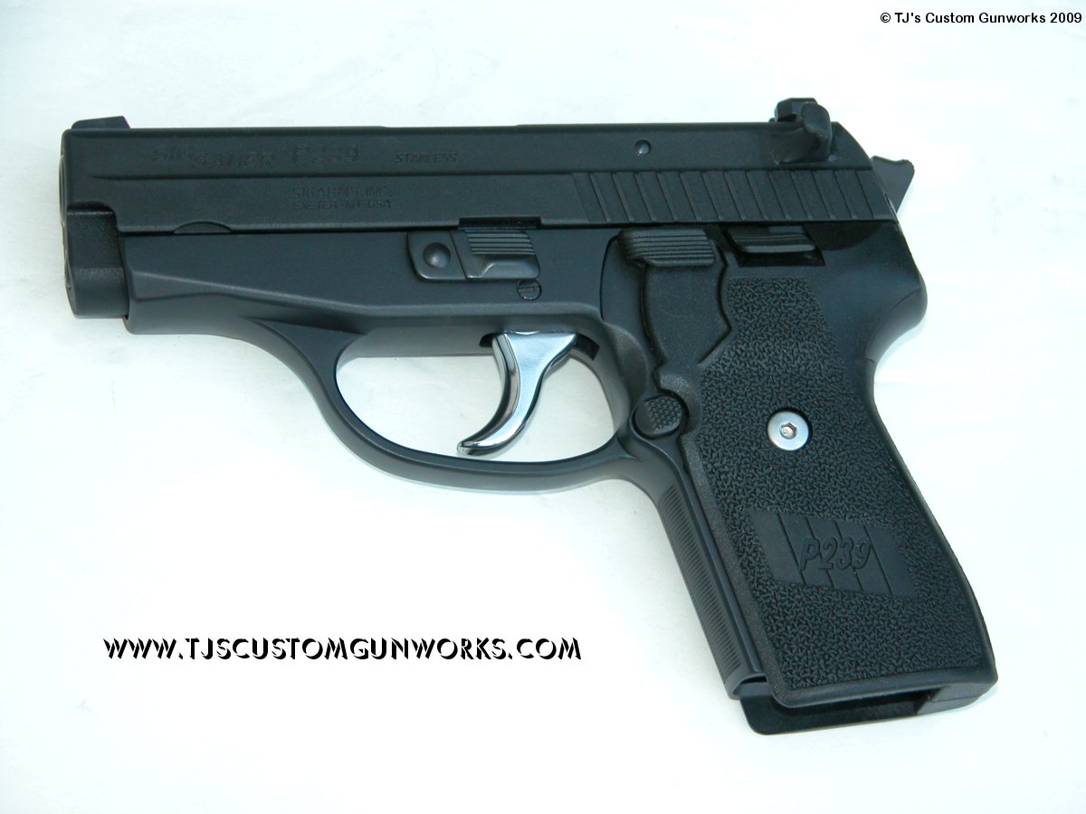Custom Sig Sauer P239 With Slide Cocking Hooks & Teflon  2