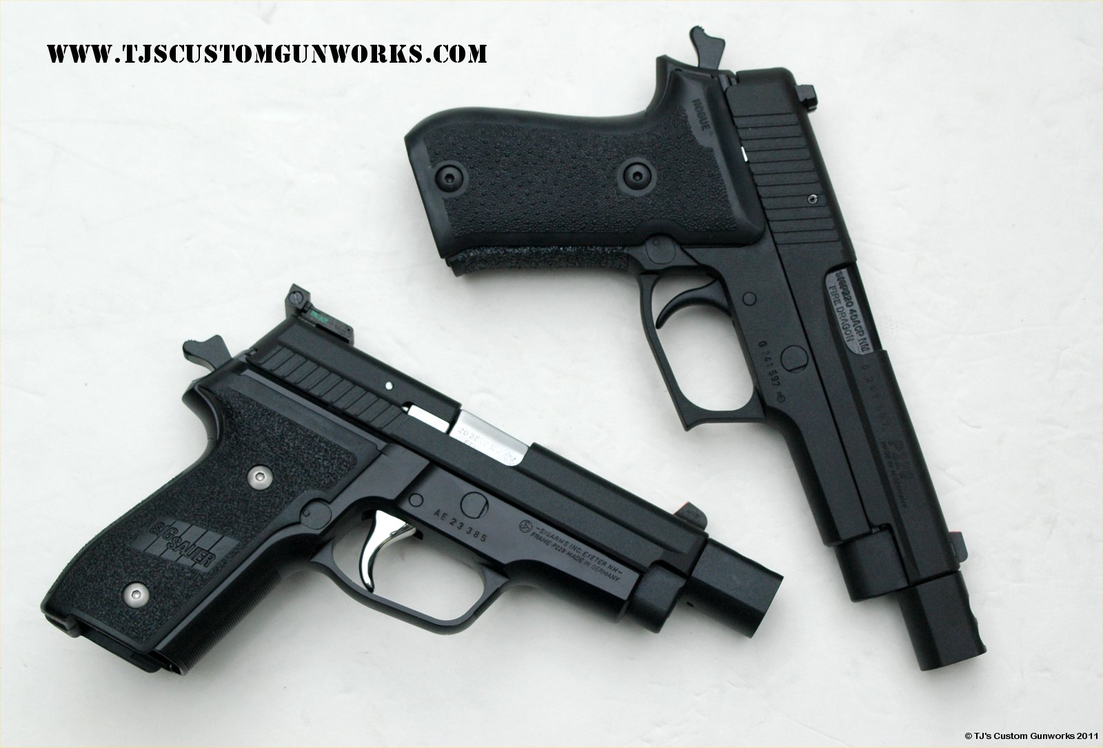 Custom Comped Black Teflon Sig Sauer P220 & P229 3