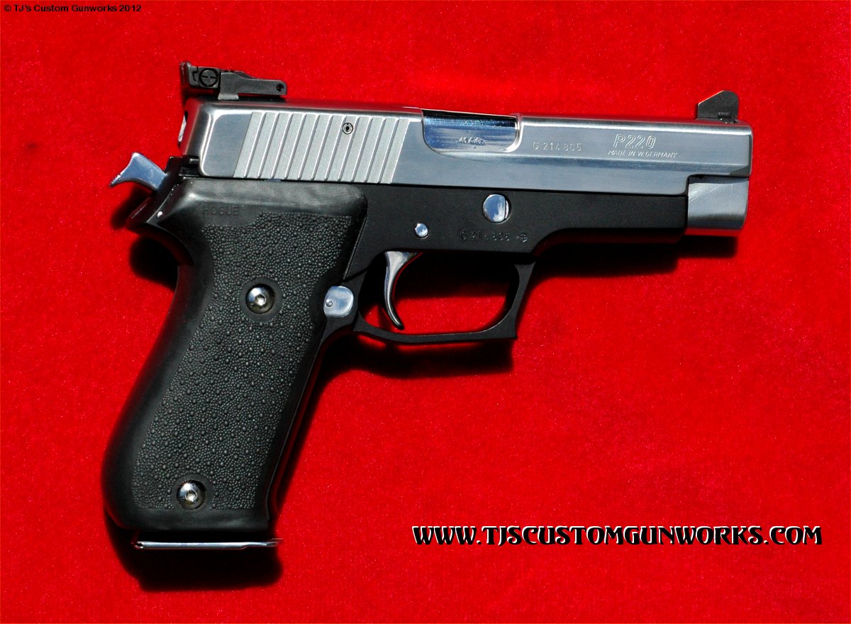 Custom 2-Tone Sig Sauer P220 With Millett Target Sights 2