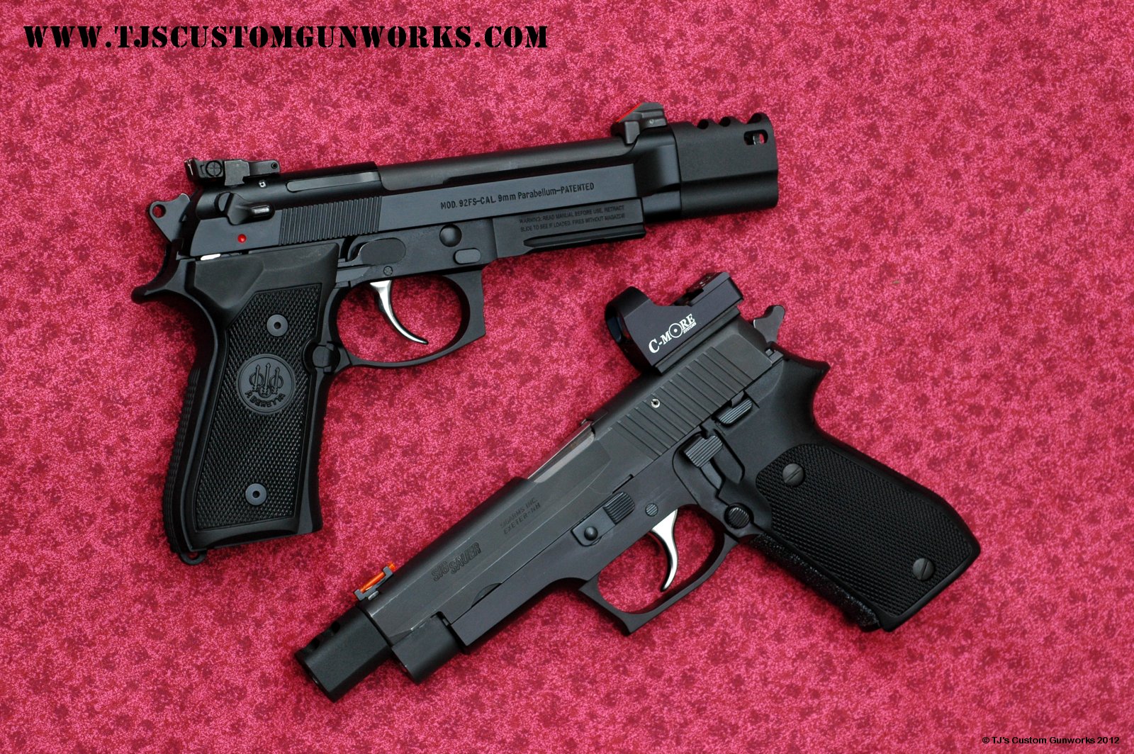 Custom Compensated  Beretta 92FS & Sig Sauer P220