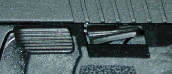 Modified Sig Sauer Slide Stop