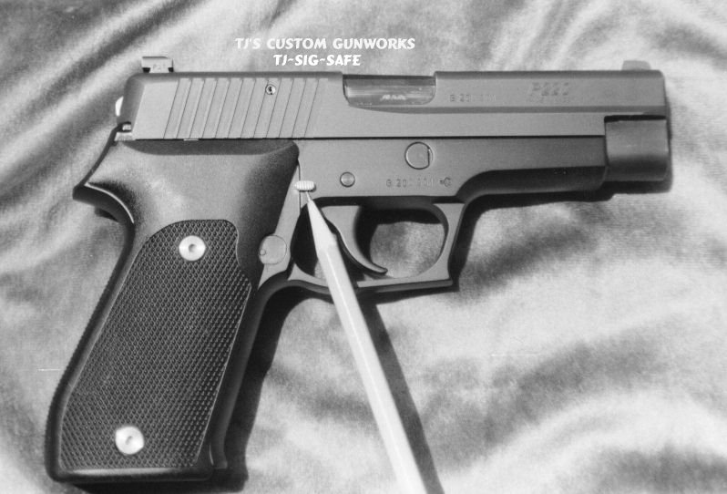 TJ's Patented SIG-SAFE Safety For Sig Sauer Handguns