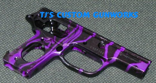 Purple & Black Sig P245 Anodized Frame