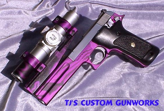Collage of TJ's Custom Pistols