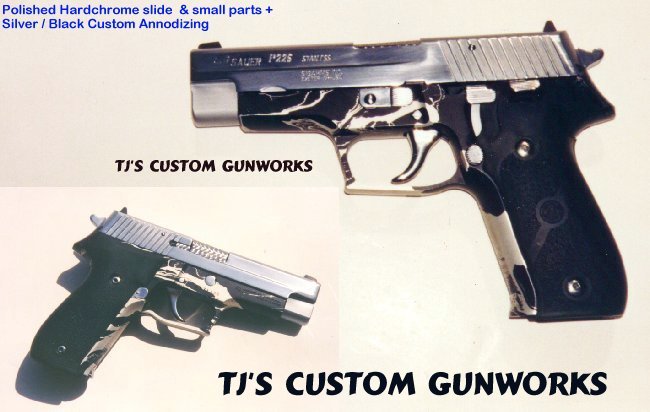 Sig P226 With Silver & Black Frame