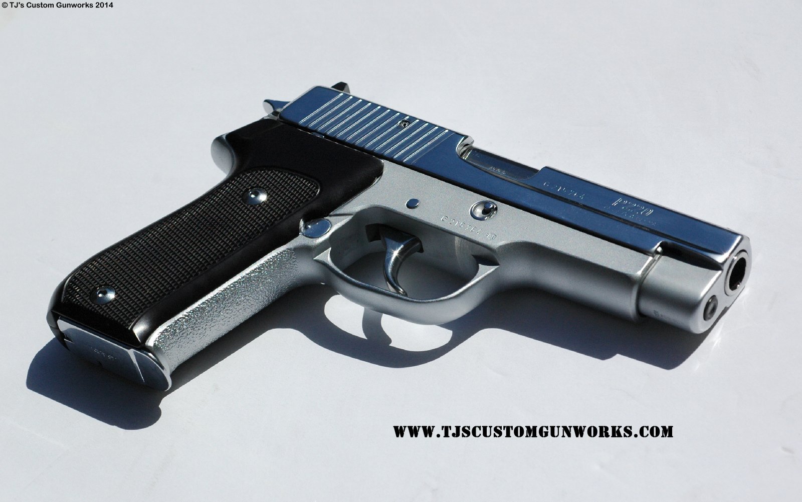 Full Custom Melted German Sig Sauer P220 Hard Chrome