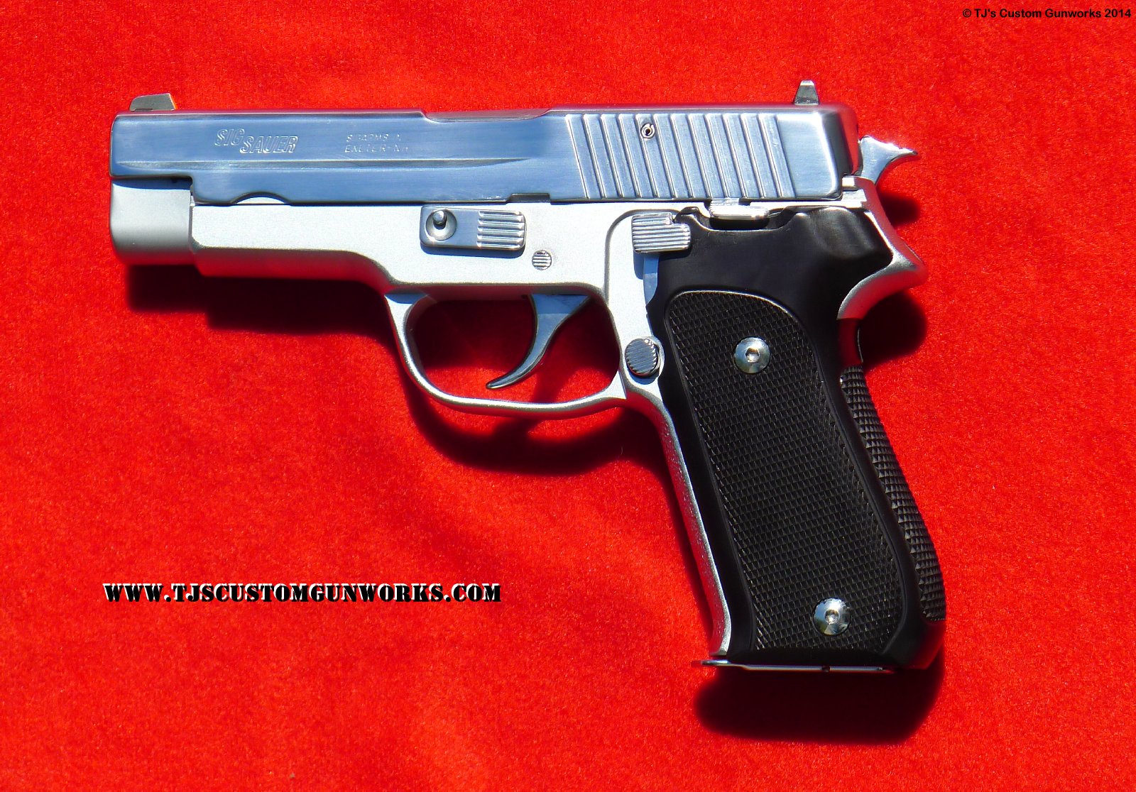 Full Custom Melted German Sig Sauer P220 Hard Chrome