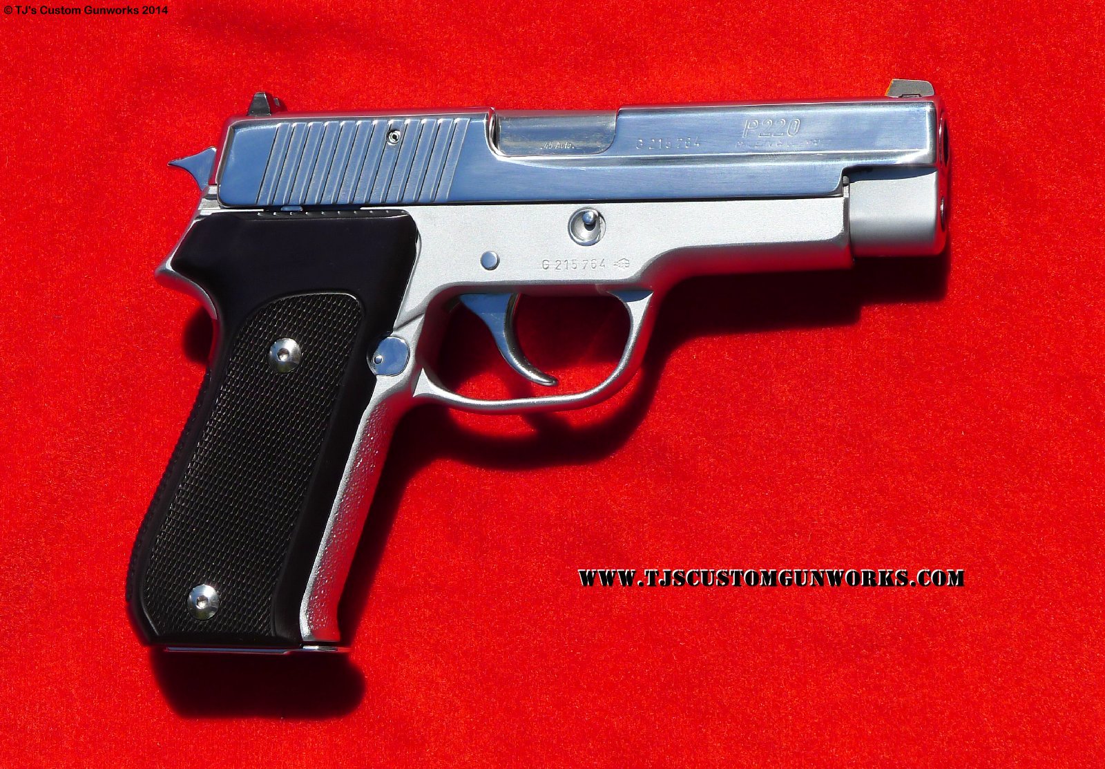 Full Custom Melted German Sig Sauer P220 Hard Chrome
