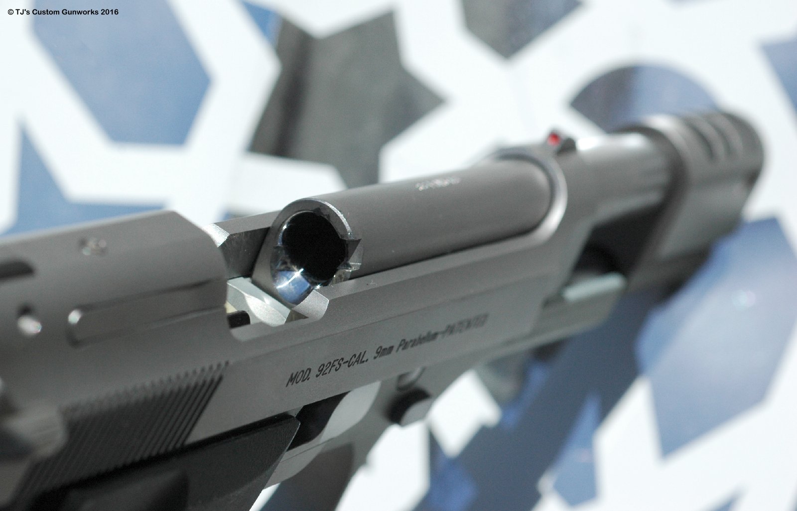 Custom Compensated Stainless INOX Beretta 92FS 9mm