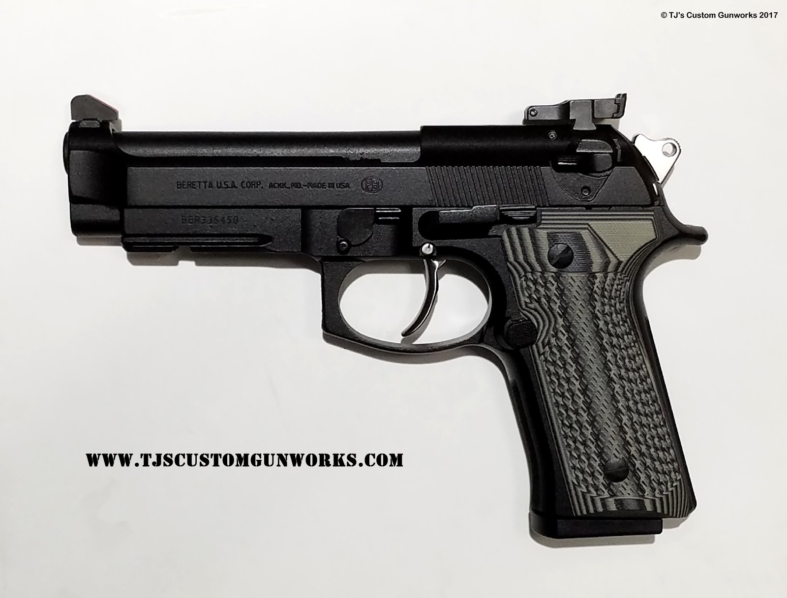 Custom Black Duracoat Beretta 96G VERTEC .40S&W
