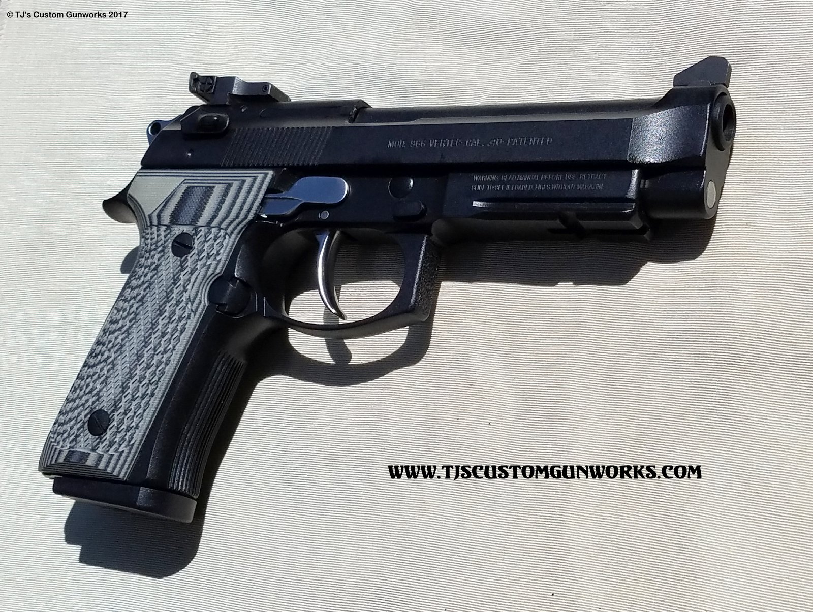 Custom Black Duracoat Beretta 96G VERTEC .40S&W