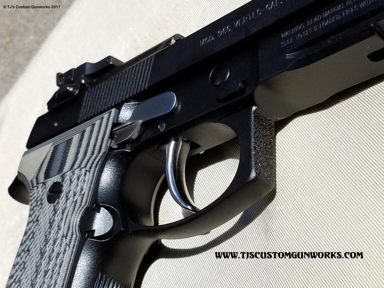 Custom Black Duracoat Beretta 96G VERTEC .40S&W