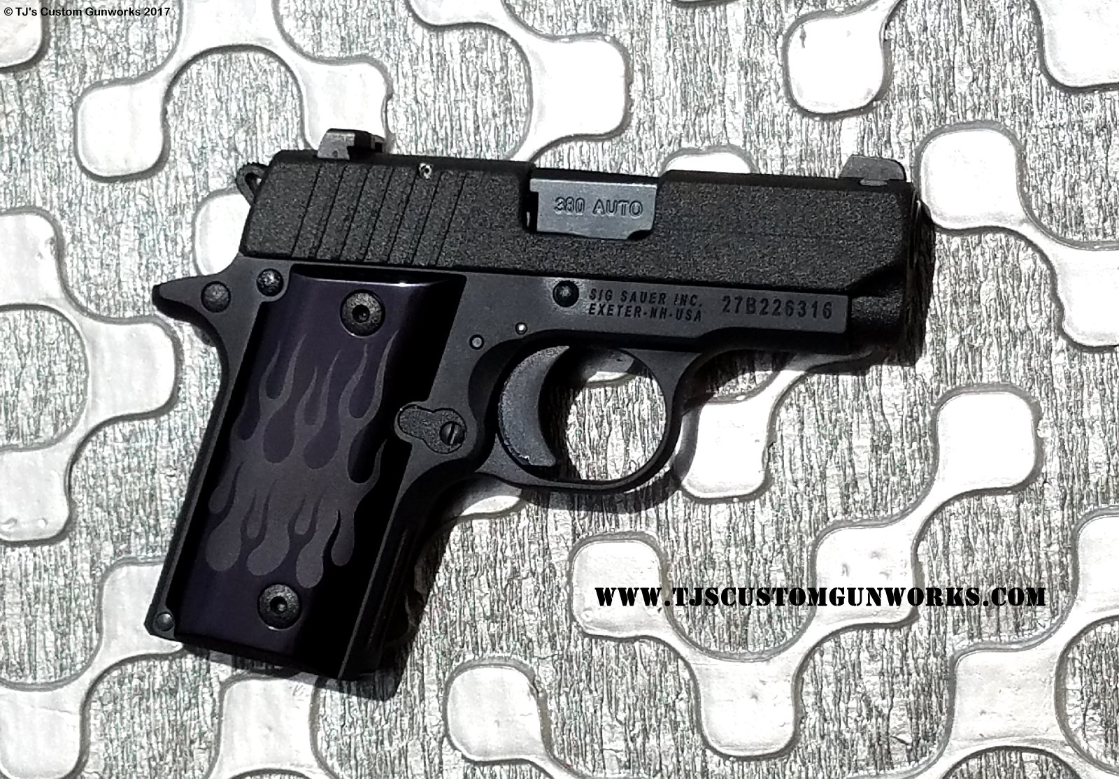 Custom Black Teflon Sig Sauer P238 .380ACP Blackout