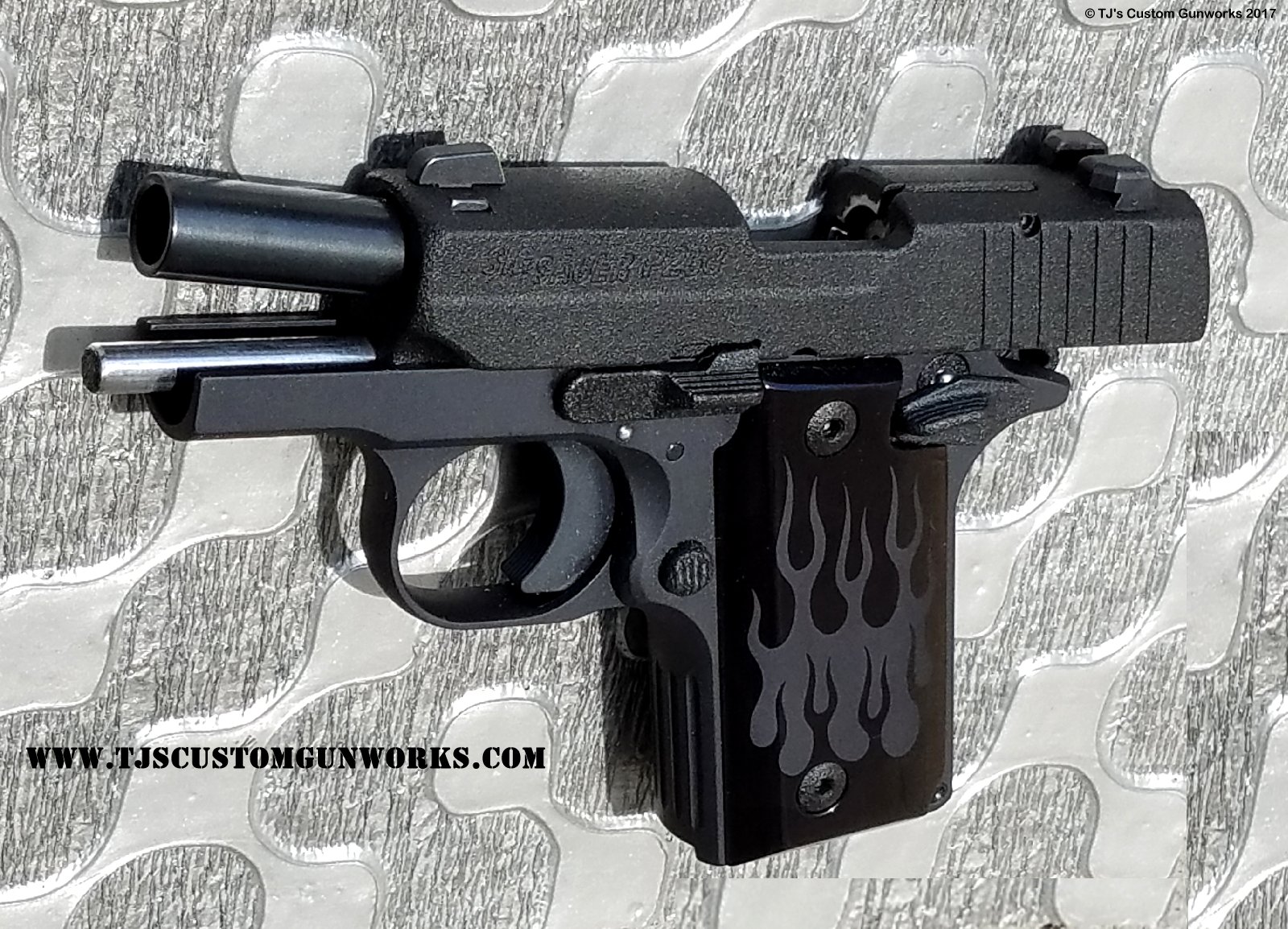 Custom Black Teflon Sig Sauer P238 Blackout