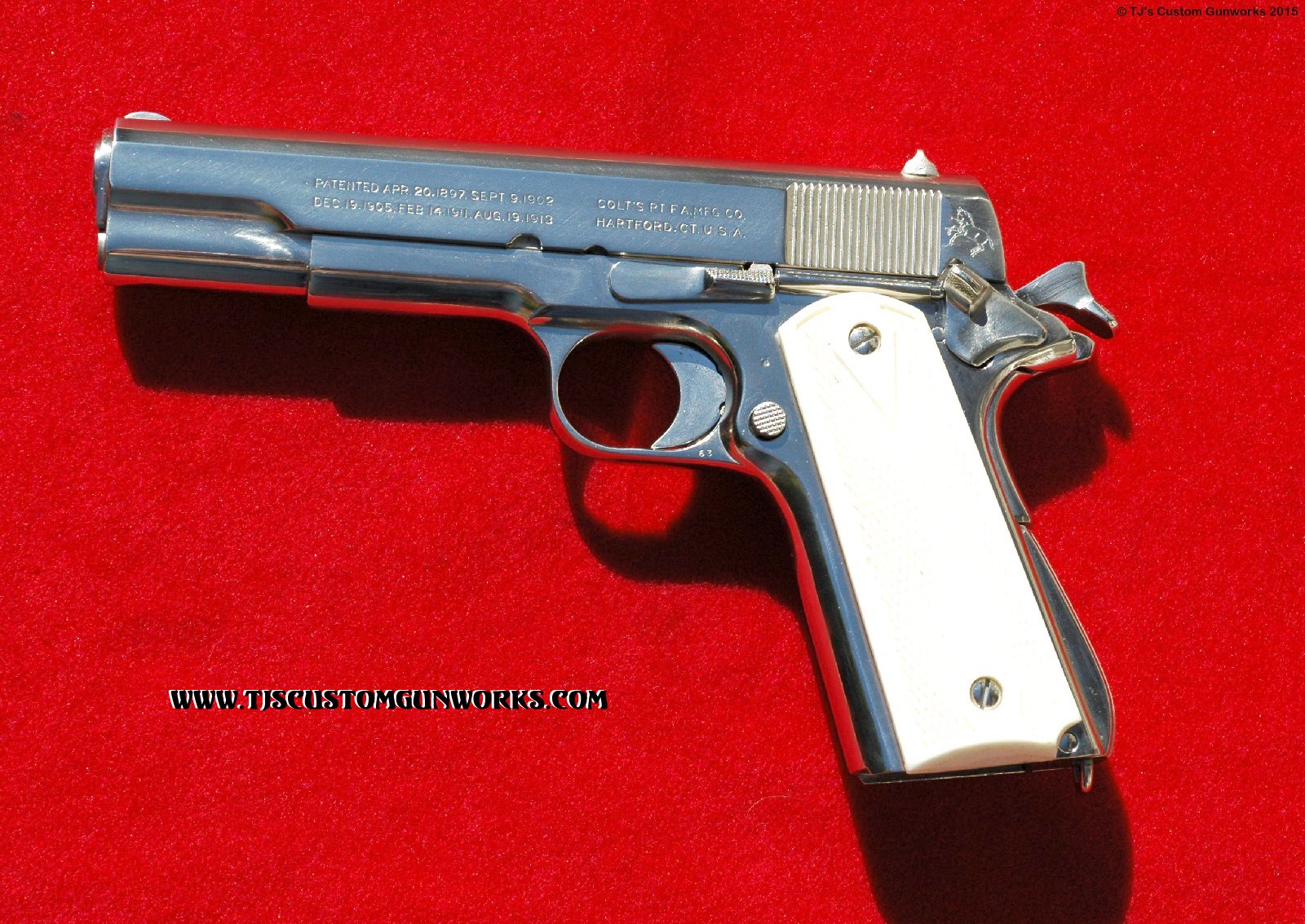 Vintage Colt U.S. Army 1911A1 High Polished Nickel