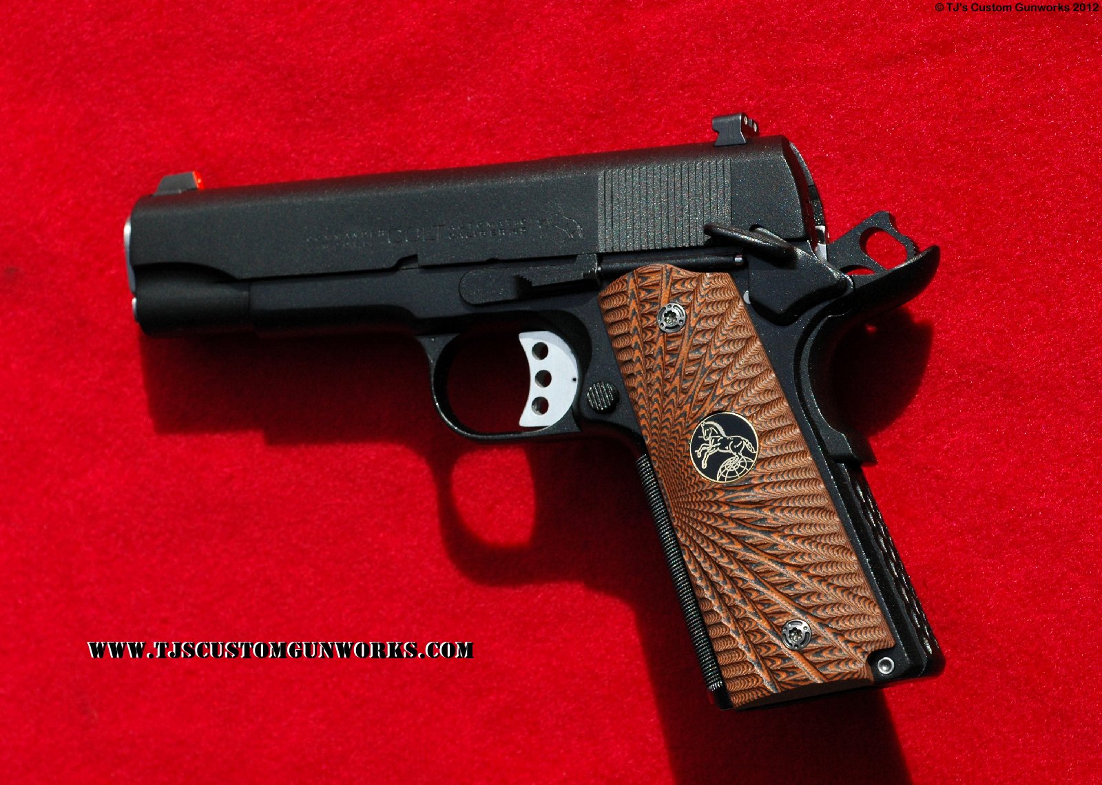 Custom Black Teflon Colt Commander 1911