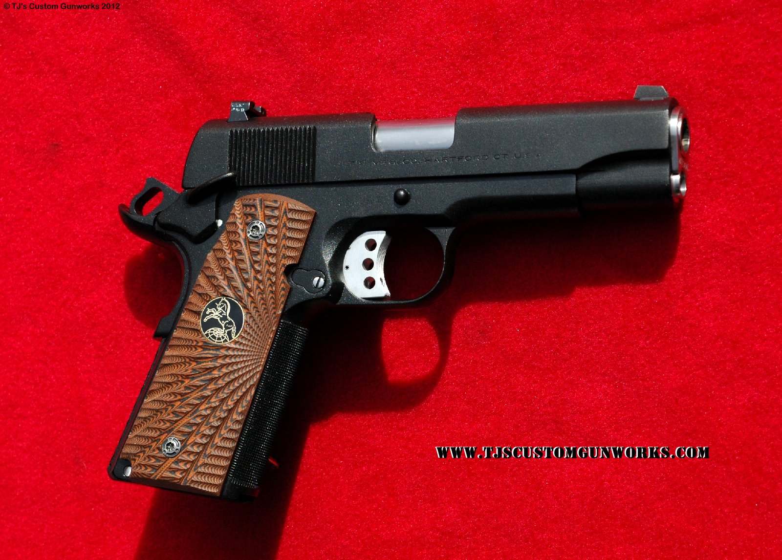 Custom Black Teflon Colt Commander 1911