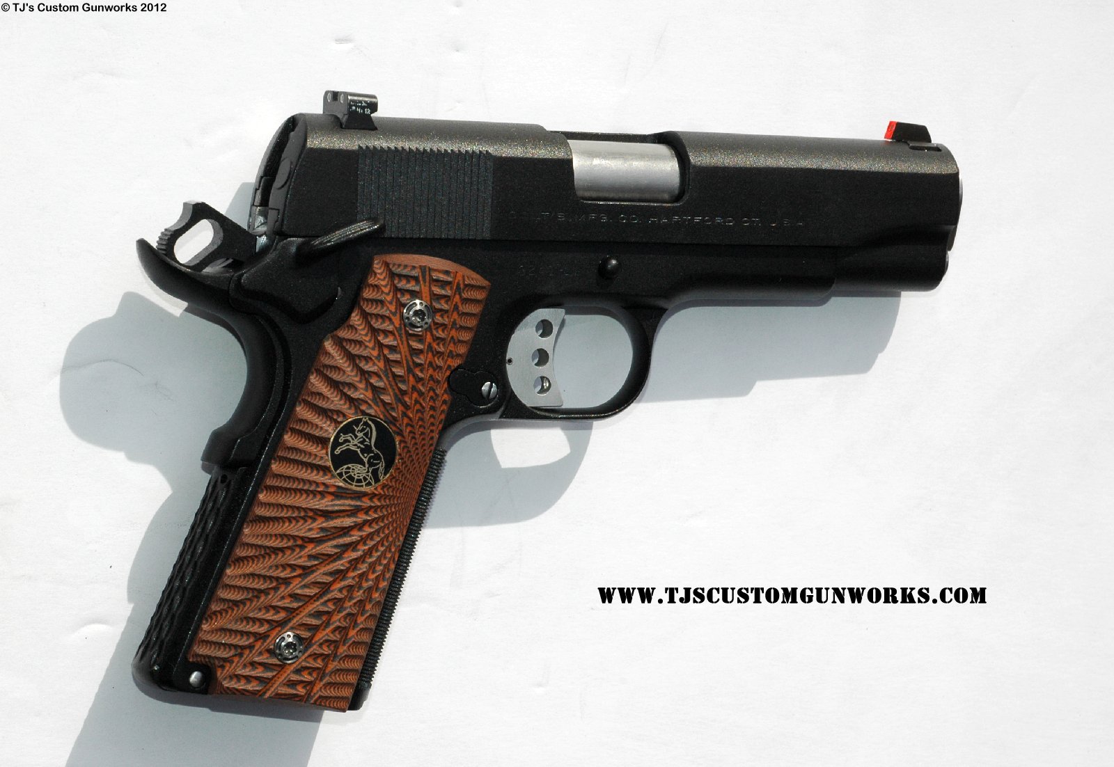 Custom Black Teflon Colt Commander 1911