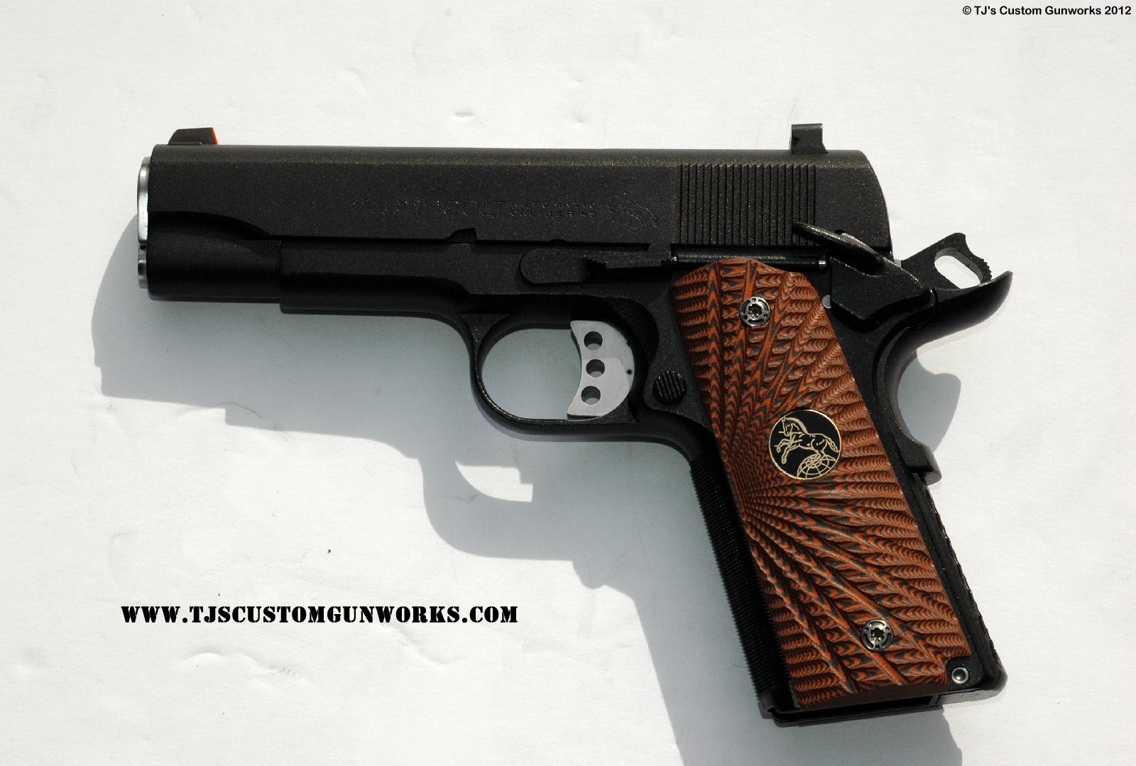 Custom Black Teflon Colt Commander 1911
