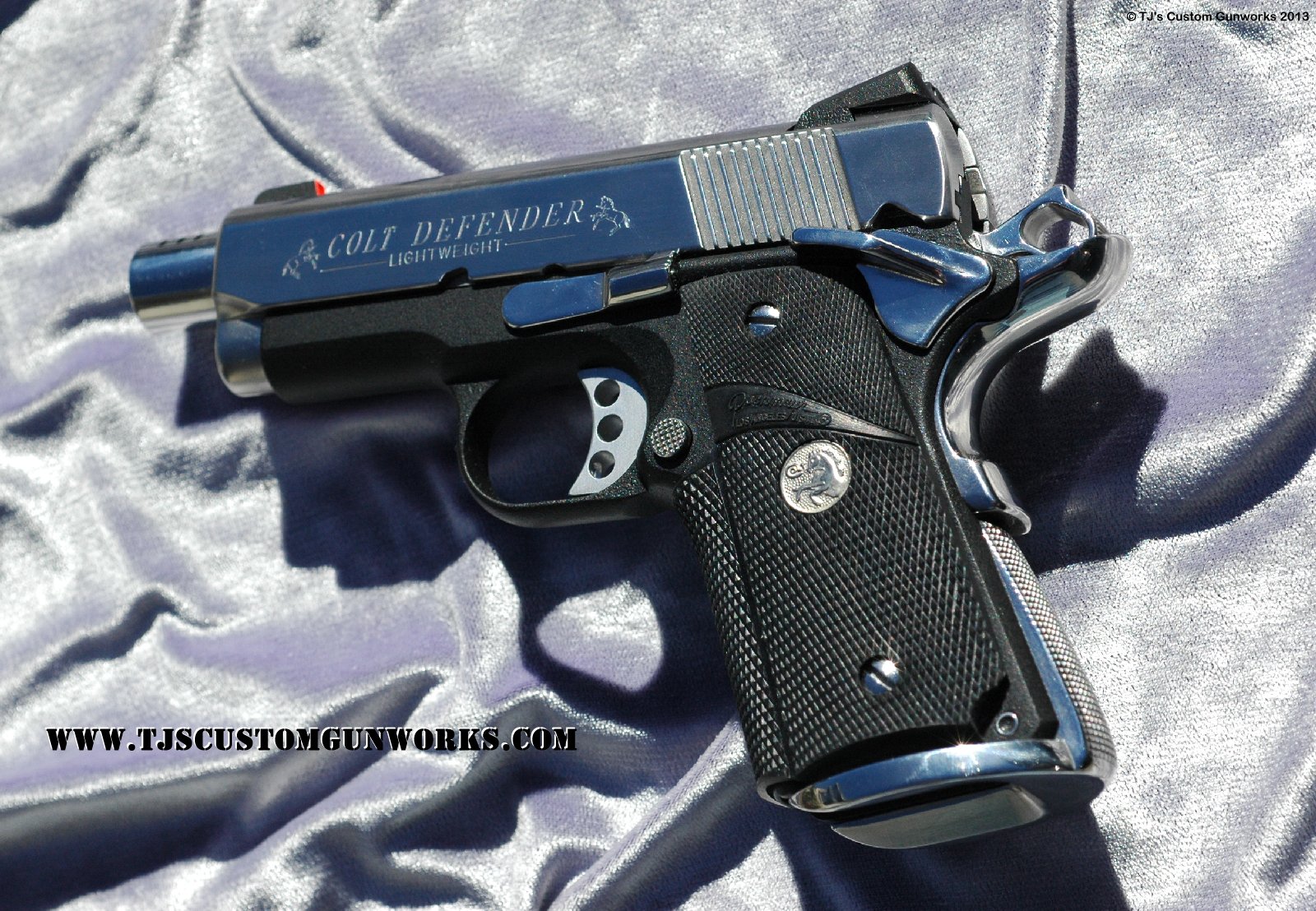 Pair Of Full Custom Colt Defender Lightweight Two-Tone .45s