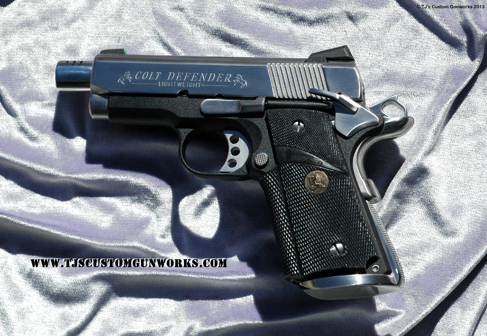 Pair Of Full Custom Colt Defender Lightweight Two-Tone .45s