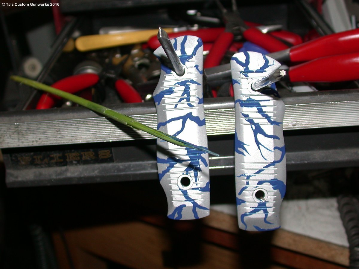 Duracoat Knife Handles Came Painted With Bamboo Brush